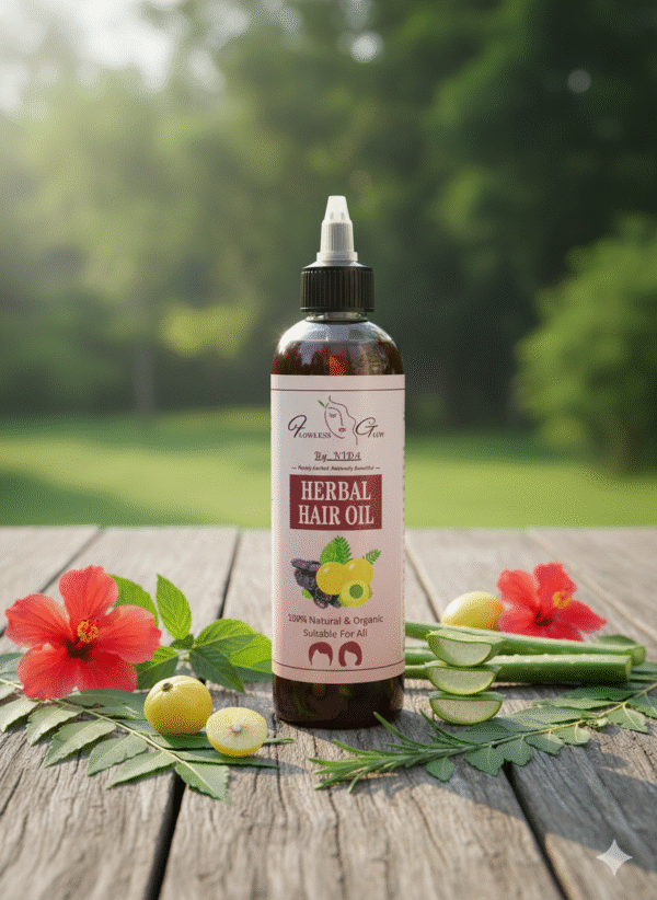 Herbal Hair Oil-Flowless Glow