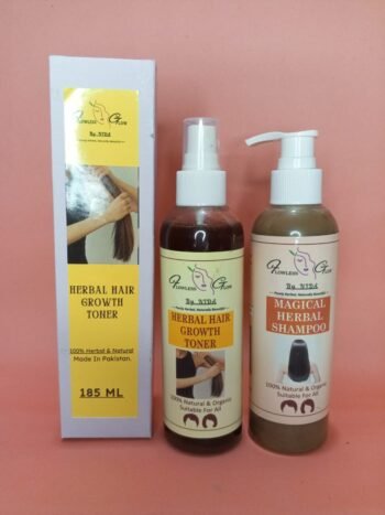 Herbal Hair Toner + Herbal Shampoo-Flowless Glow