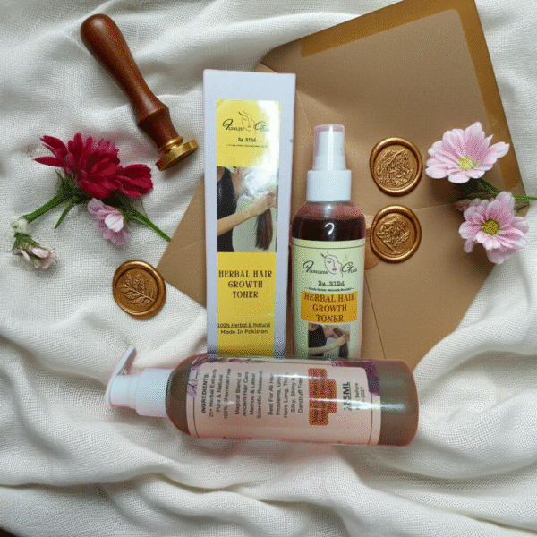 Herbal Hair Toner + Herbal Shampoo-Flowless Glow