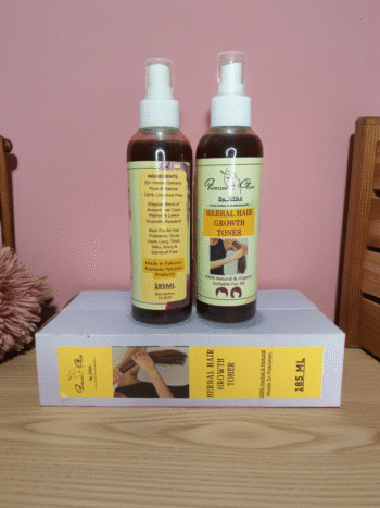 Natural Organic Hair Serum & Toner for Hair Growth-Flowless Glow